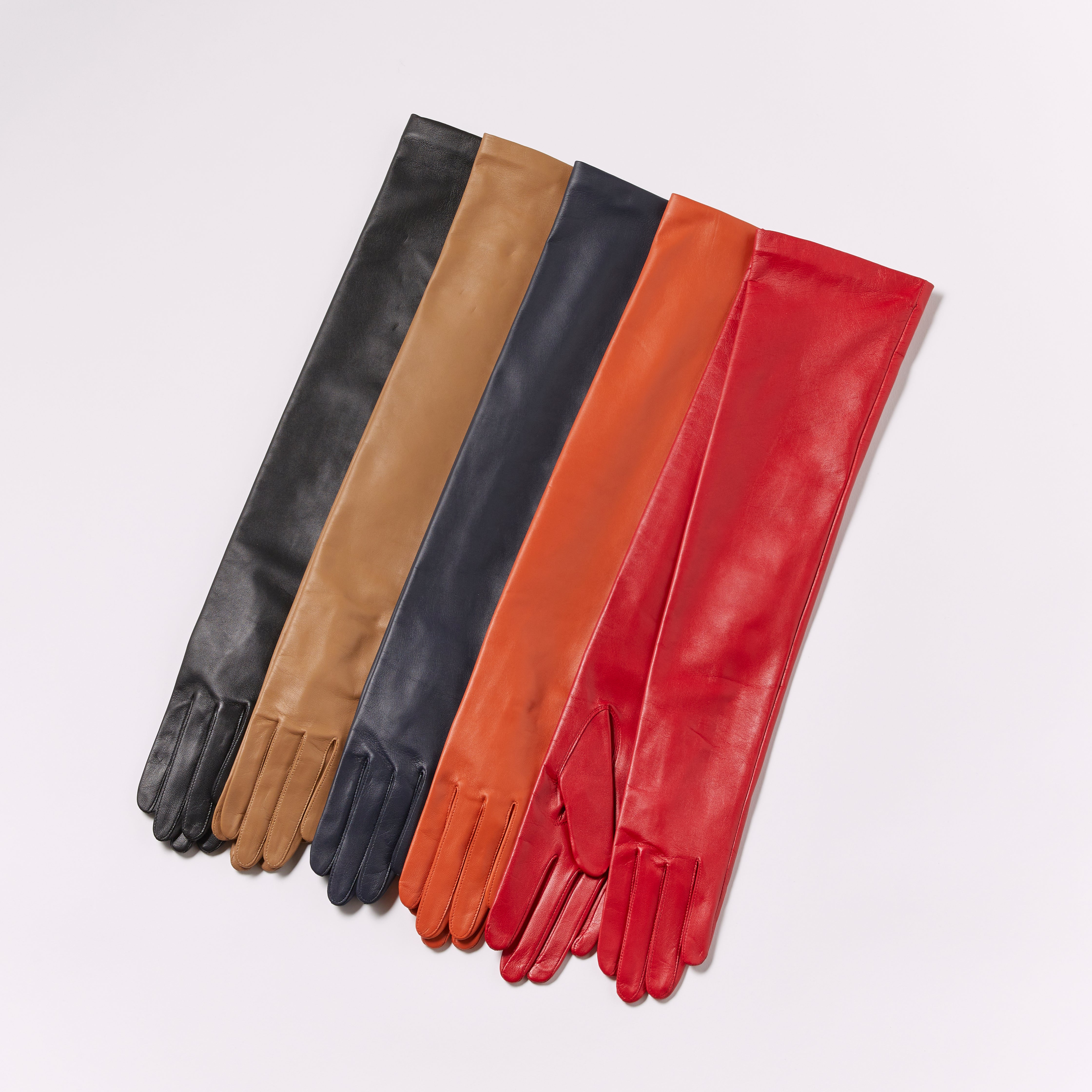 Long Leather Gloves (KAPUKI Original): Gloves | Gloves | Lamb Leather