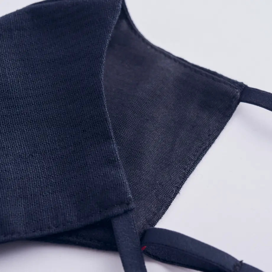 マスク|かぷきシルクMASK ストライプ黒|KAPUKI