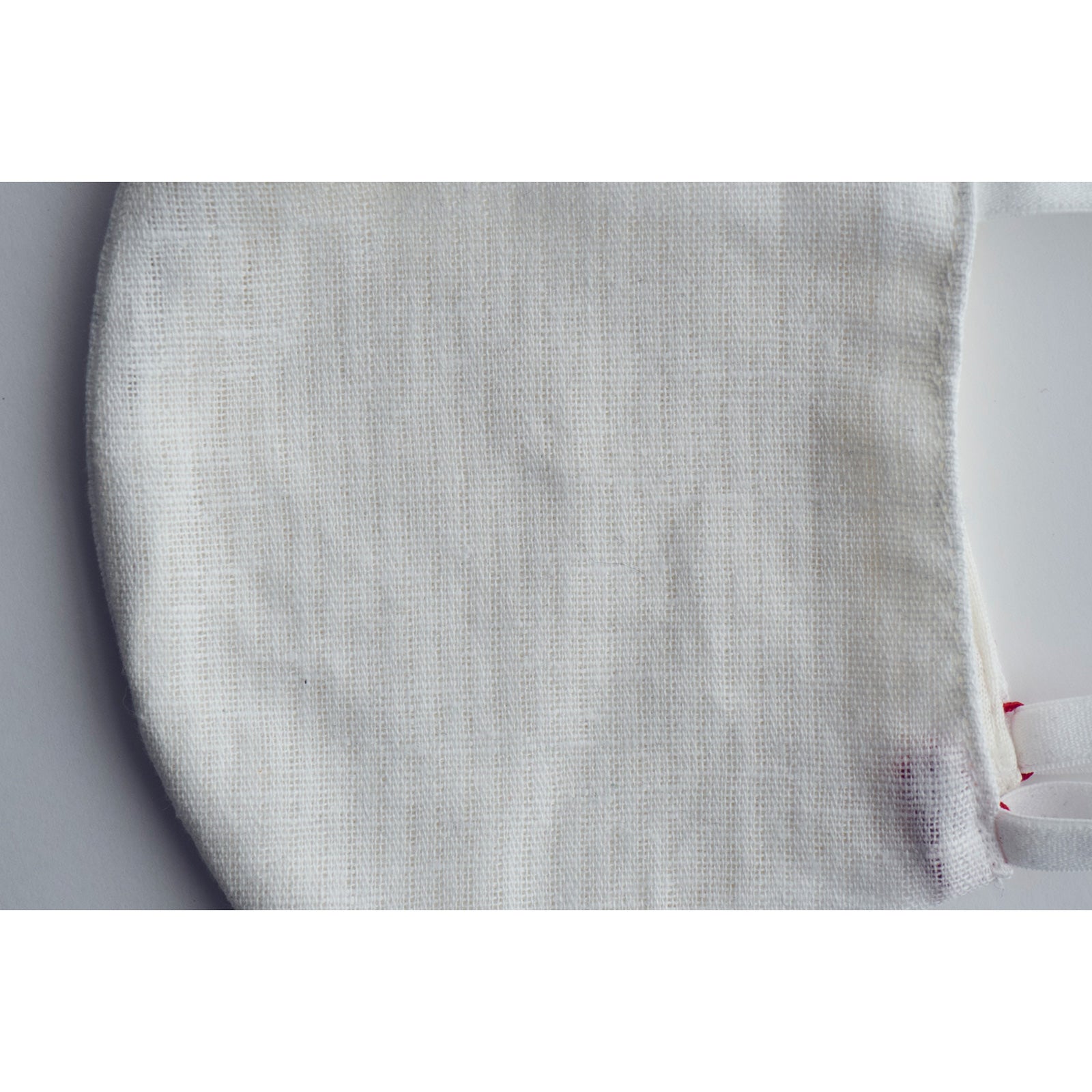 Kapuki Silk MASK "Striped White" Bamboo Cloth: Mask | Silk