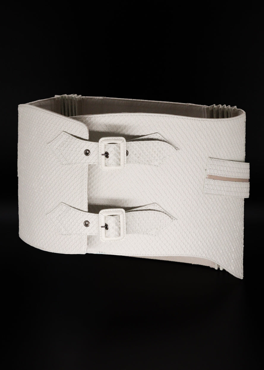 [Made to Order] Obi Belt | Snake Black | KAPUKI | Leather