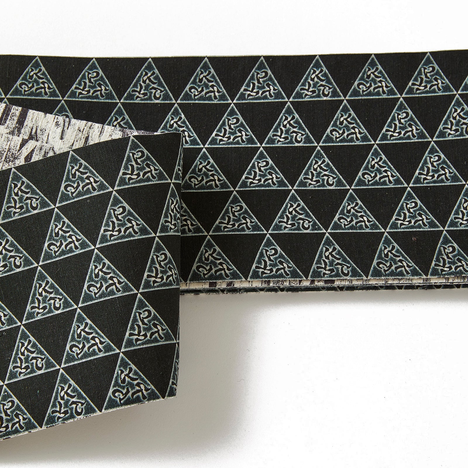 Half-width belt "NO NUKES" KAPUKI original: Pure silk