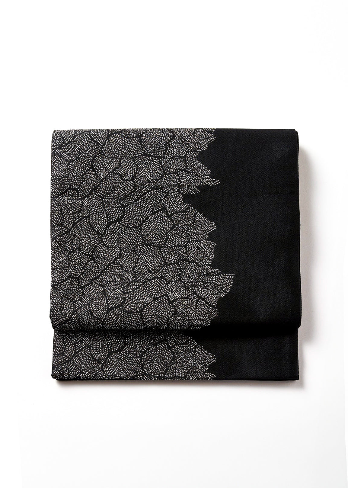 Fukuro obi "Warakegiku" KAPUKI original: Nishijin textile | Pure silk | Silver thread (tailoring fee included)