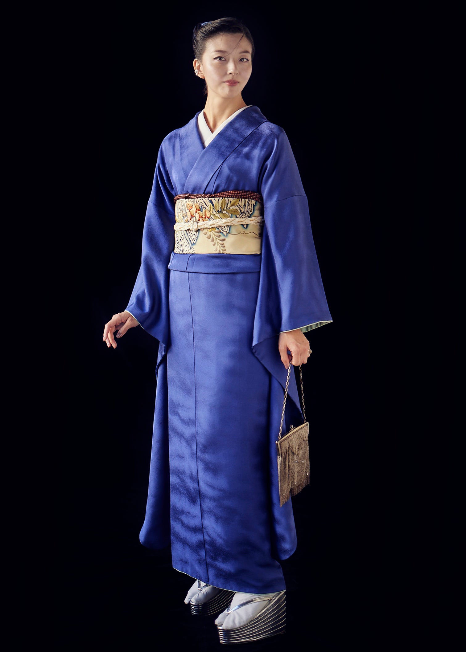 Kimono plain color lining "Muragumo"