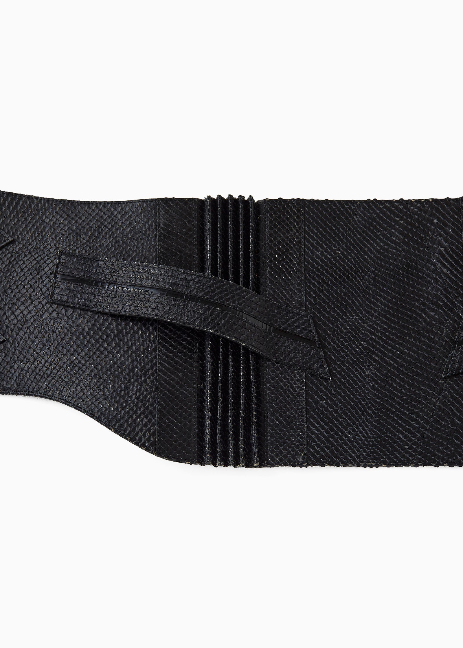 Belt "Snake Black" Leather