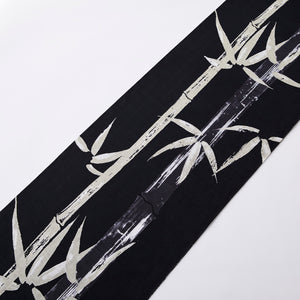Yukata Hondaya Genbei "Bamboo Beauty" Black Foil