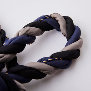 Rope obi Kondaya Genbei navy blue gray string