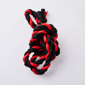 Rope belt Kondaya Genbee vermilion black beige string