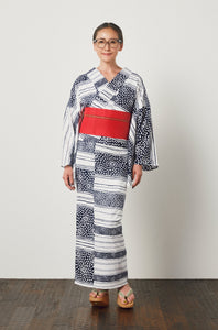 [Newly Made] Women's S size Yukata Sheeting "Dangiku"