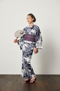 Half-width sash Kariwa Nishijin woven hemp ``Nanano''