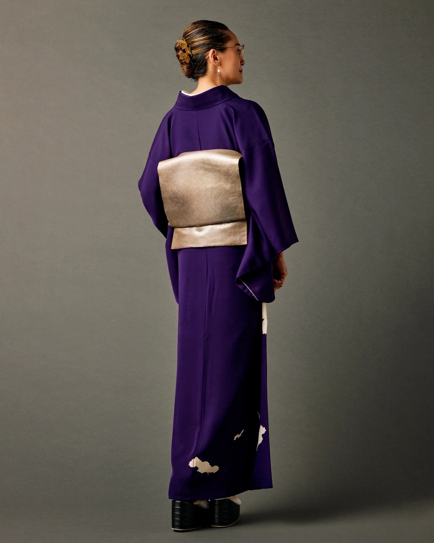 Momoyama Suribaku (Komidaya Genbei): Fukuro Obi | Pure Silk | Antique Gold (tailoring fee included)