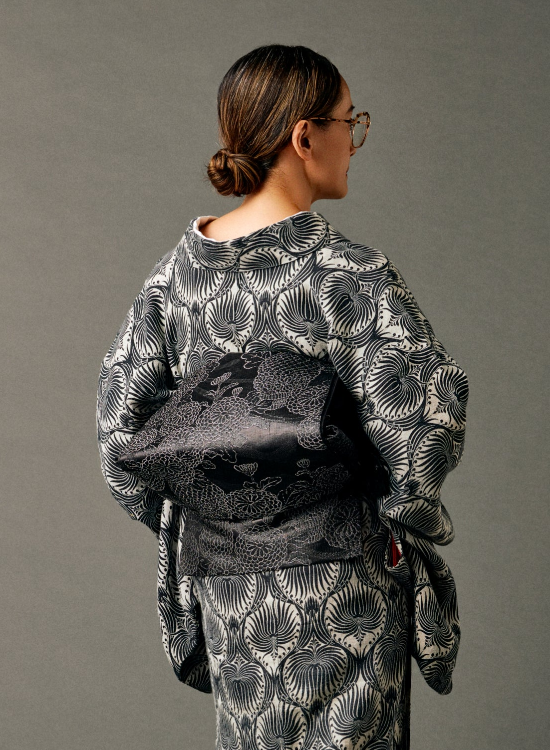 袋帯｜京袋帯｜菊華髑髏図｜KAPUKI×西岡ペンシル × 誉田屋源兵衛｜仕立て代込み