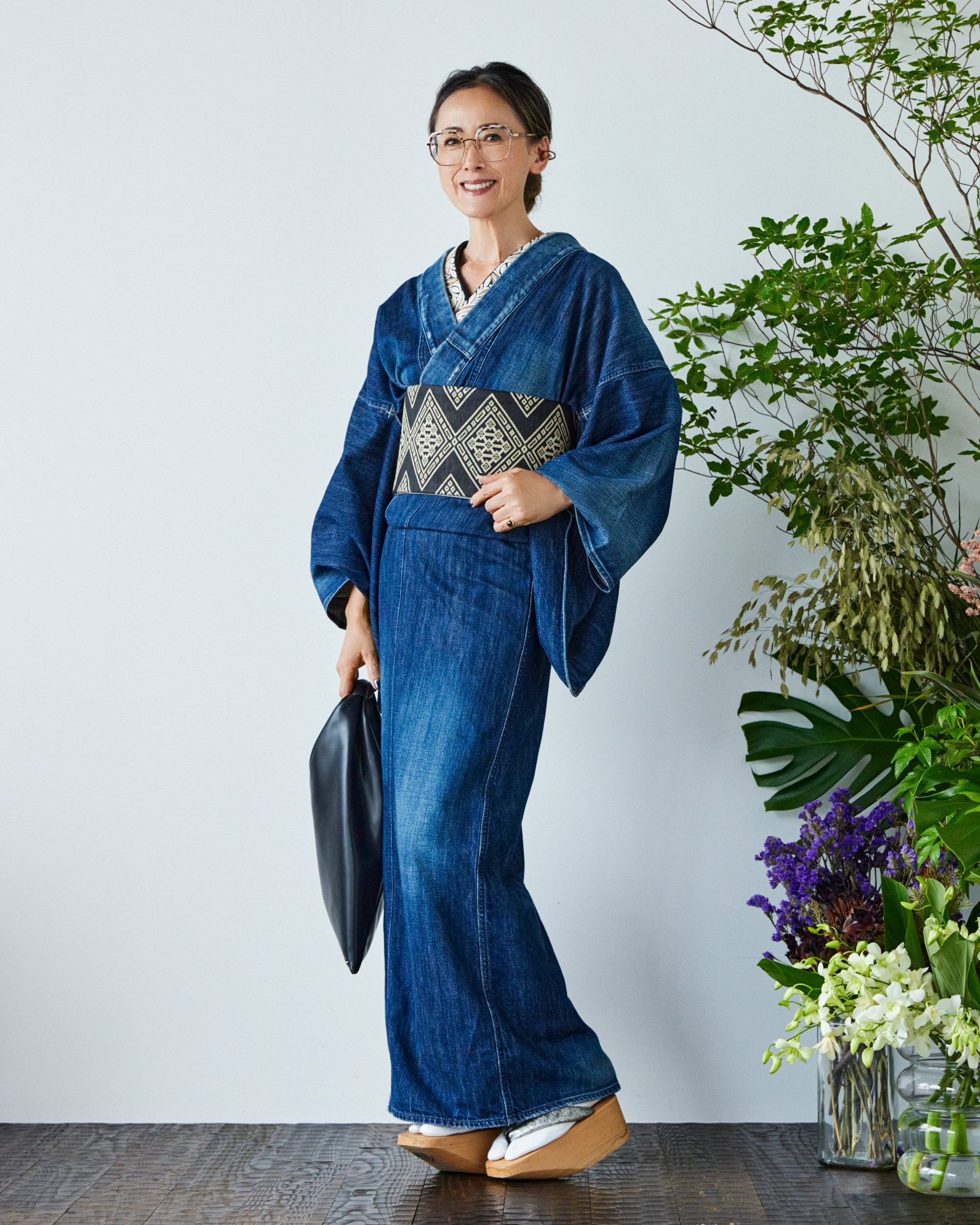 KAPUKI original denim kimono 1yr ladies indigo