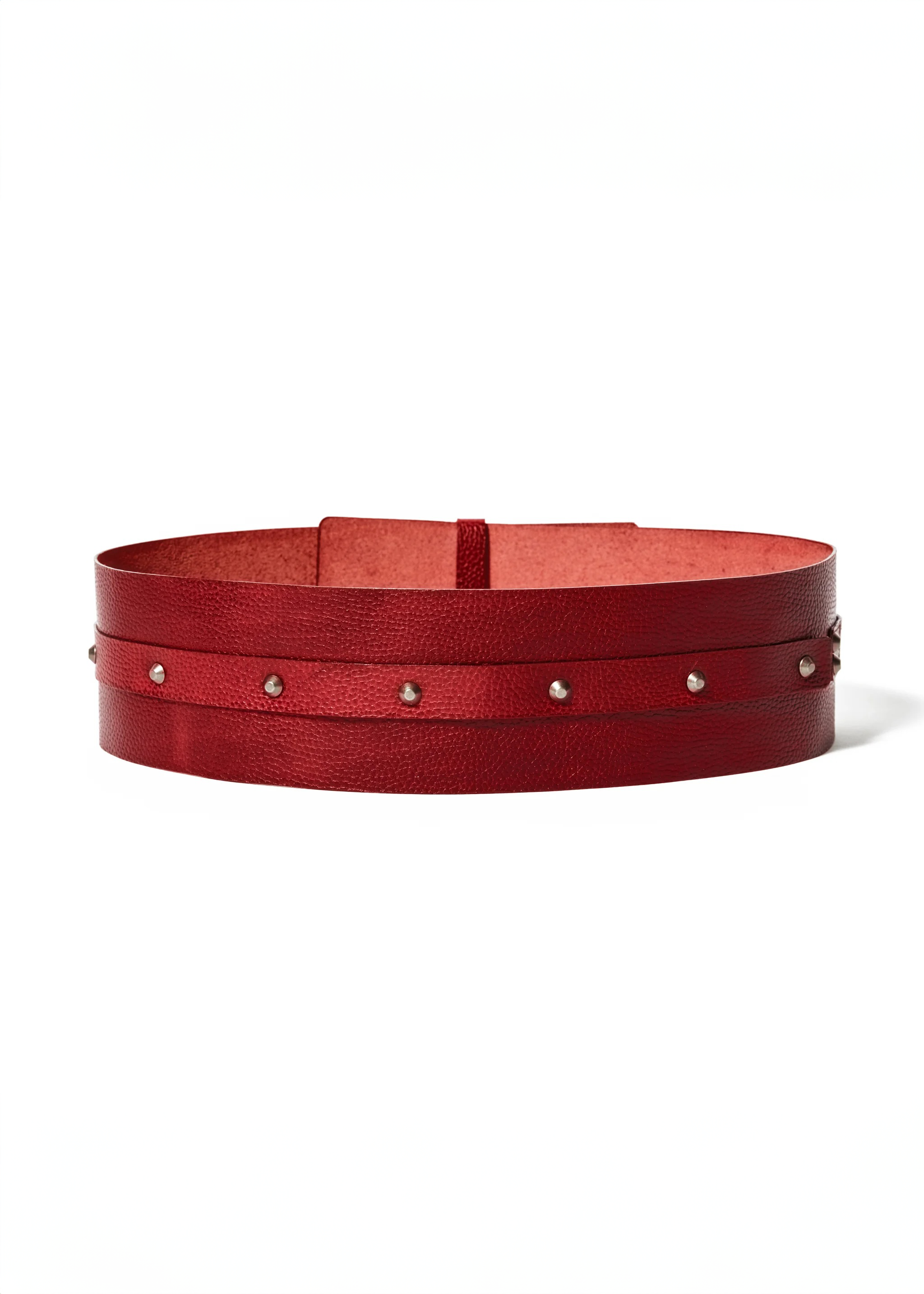 Red: Men's obi belt | Leather type (only one item left)