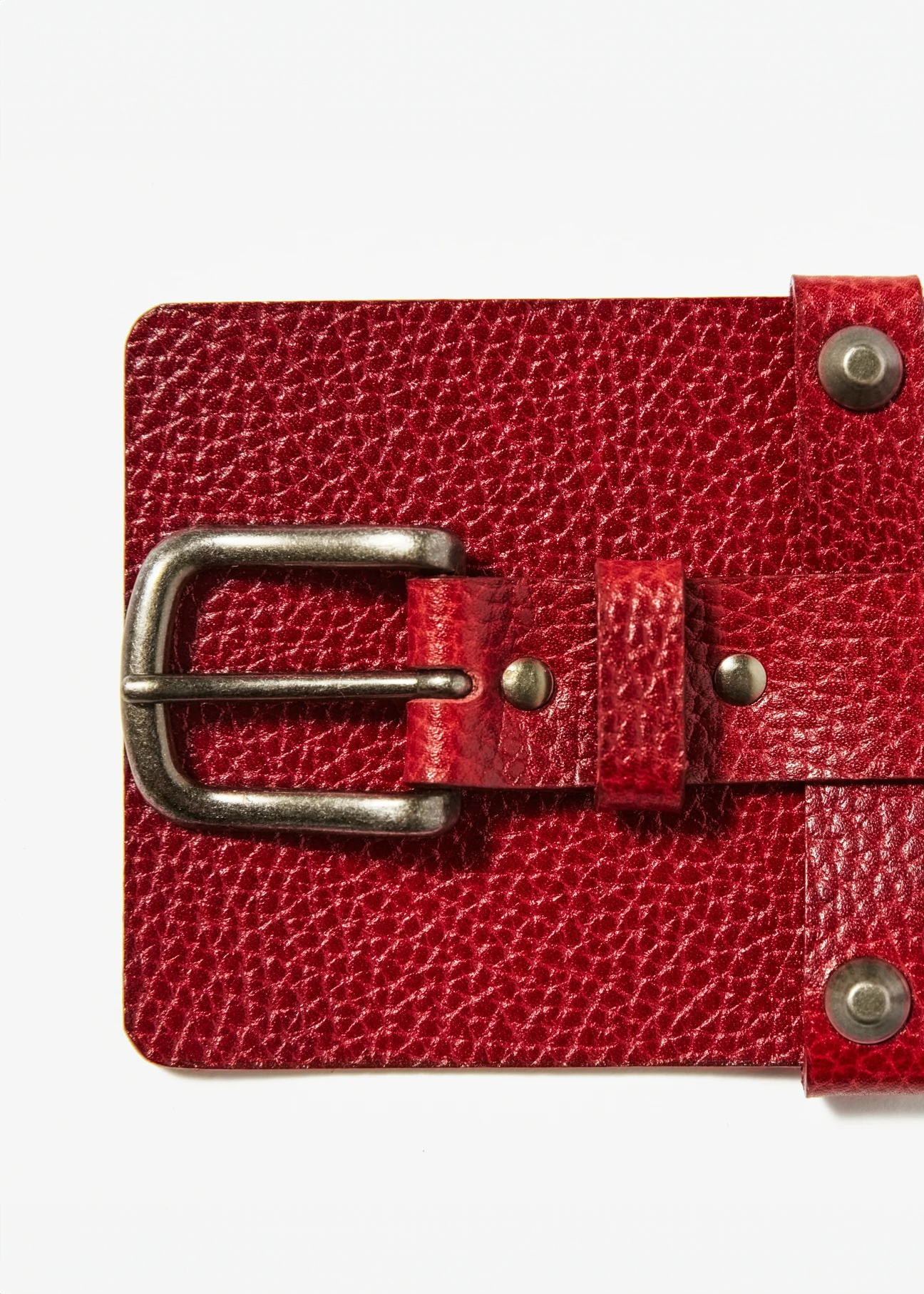 Red: Men's obi belt | Leather type (only one item left)