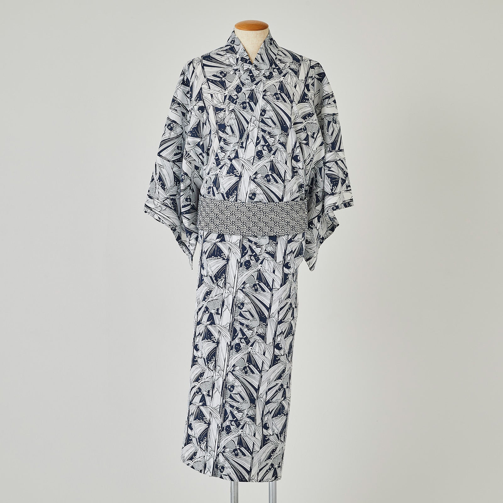 Ready-to-wear yukata for men, size S, "Koi" KAPUKI original: cotton