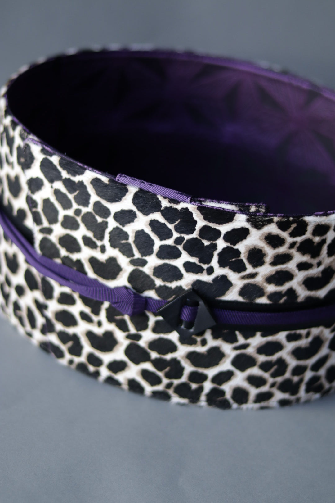 帯ベルト｜ハラコ ジラフ 裏/紐 紫｜プラス10cm｜KAPUKI