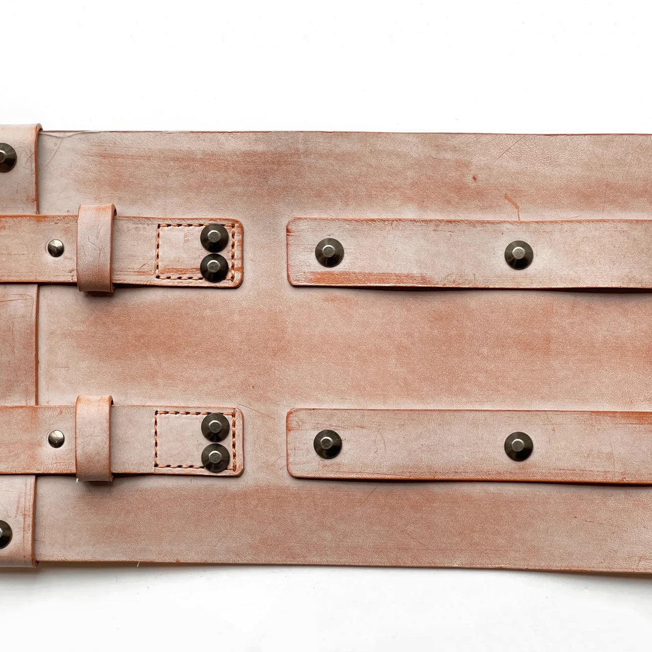 Obi belt "Aging leather natural"