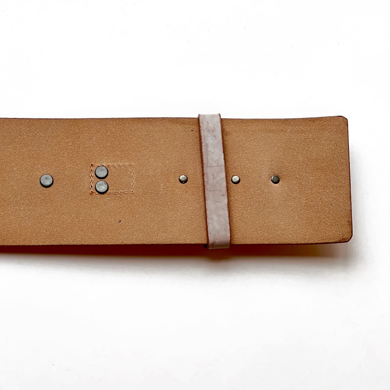 Aging leather natural: Men's obi belt | Leather type