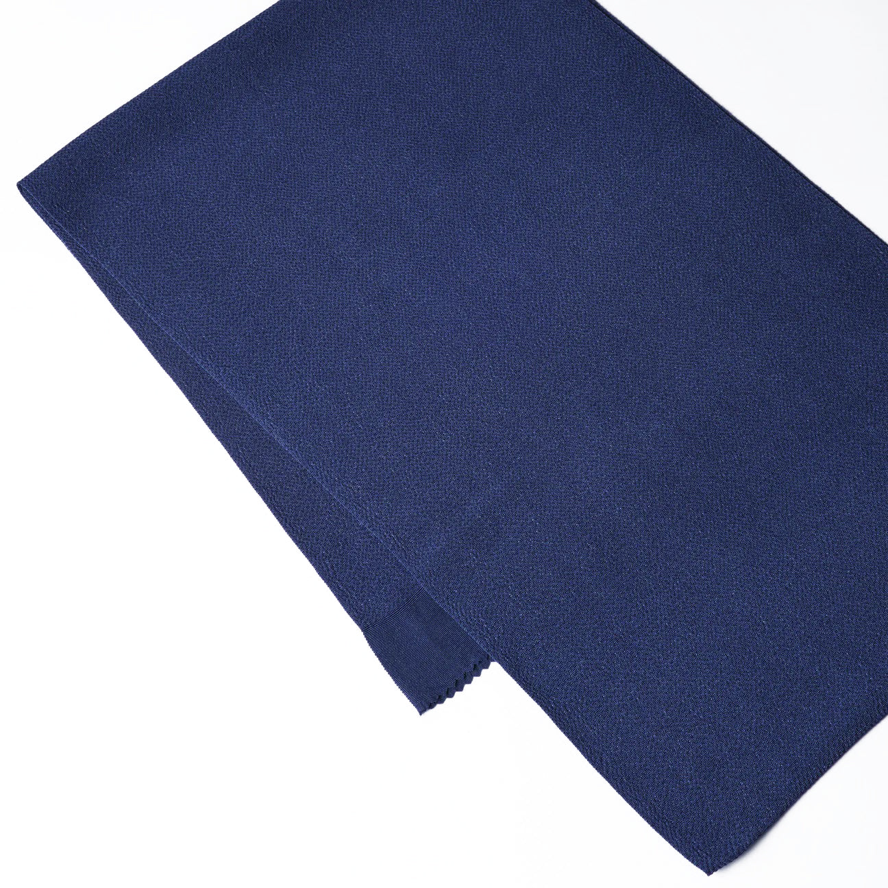 KAPUKI custom made obi sash collar ``crepe'' blue
