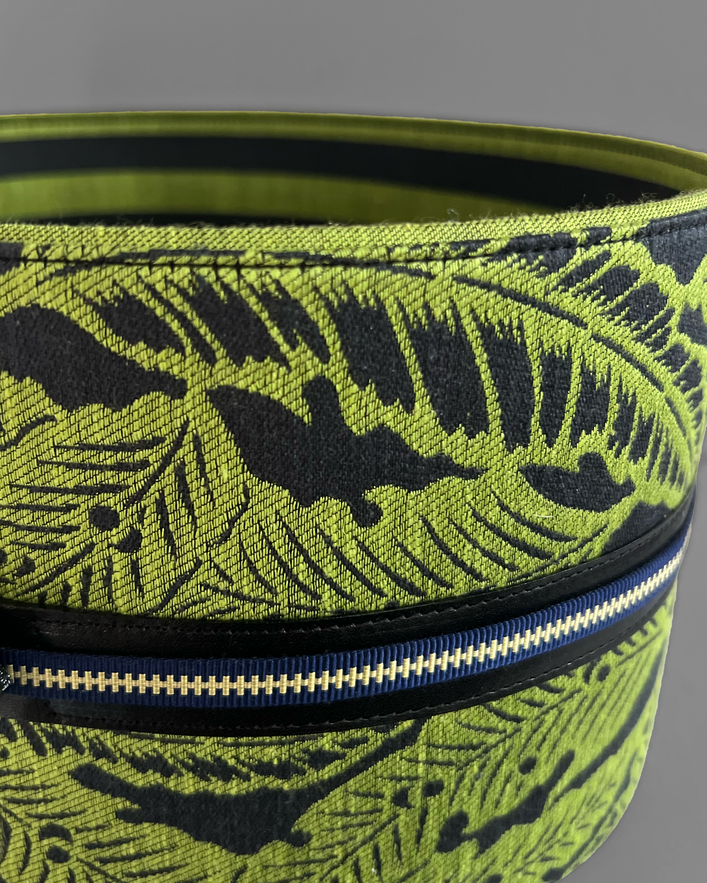 Green Banana: Obi Belt | Nishijin Weave | Pure Silk