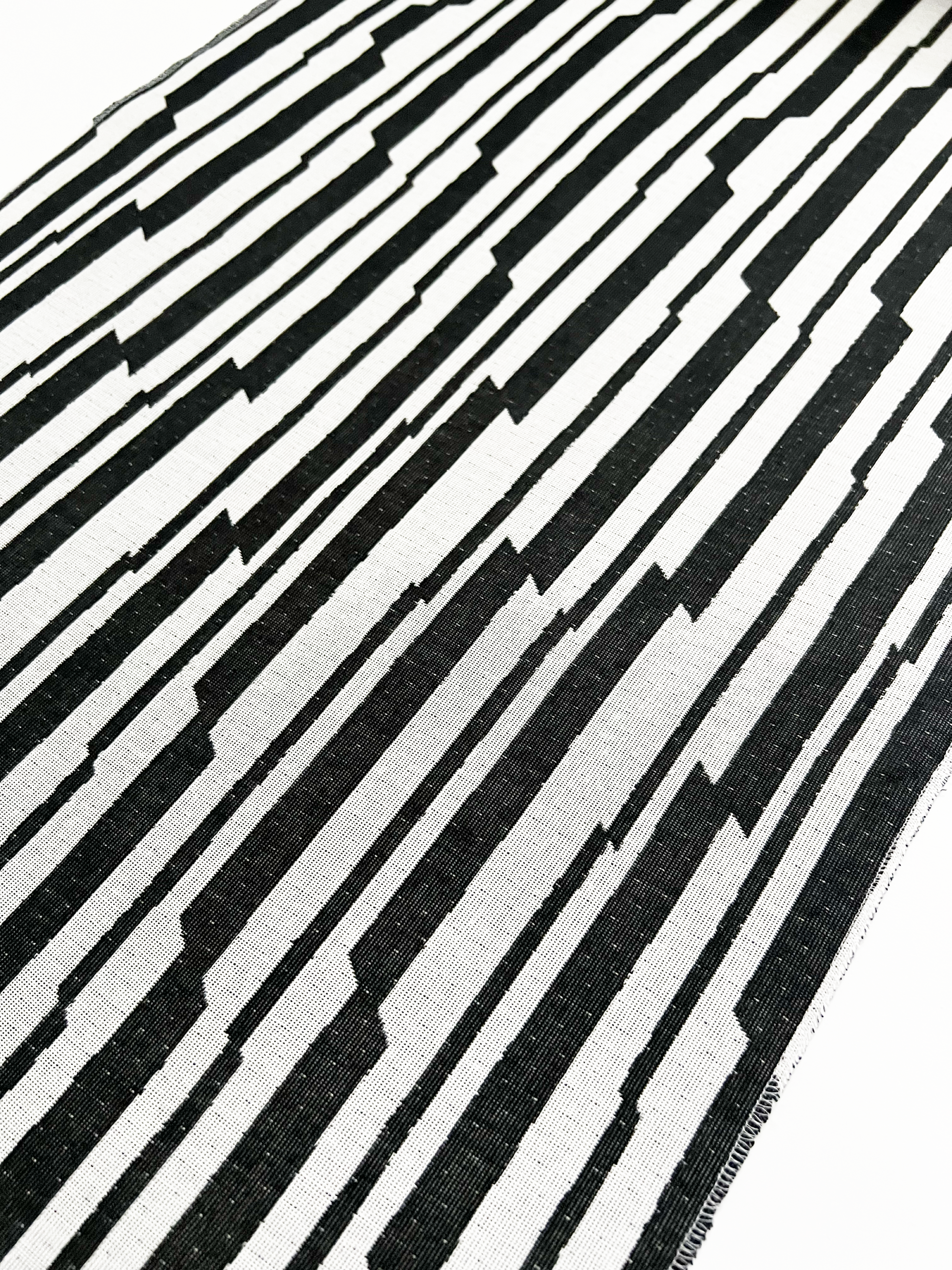 Rice woven small pattern, jagged stripes (KAPUKI original): Rice woven small pattern | Cotton | Kimono | Single garment