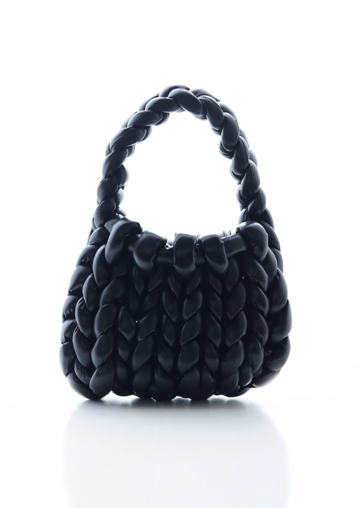 バッグ｜Metallic woven bag｜ブラック｜burself