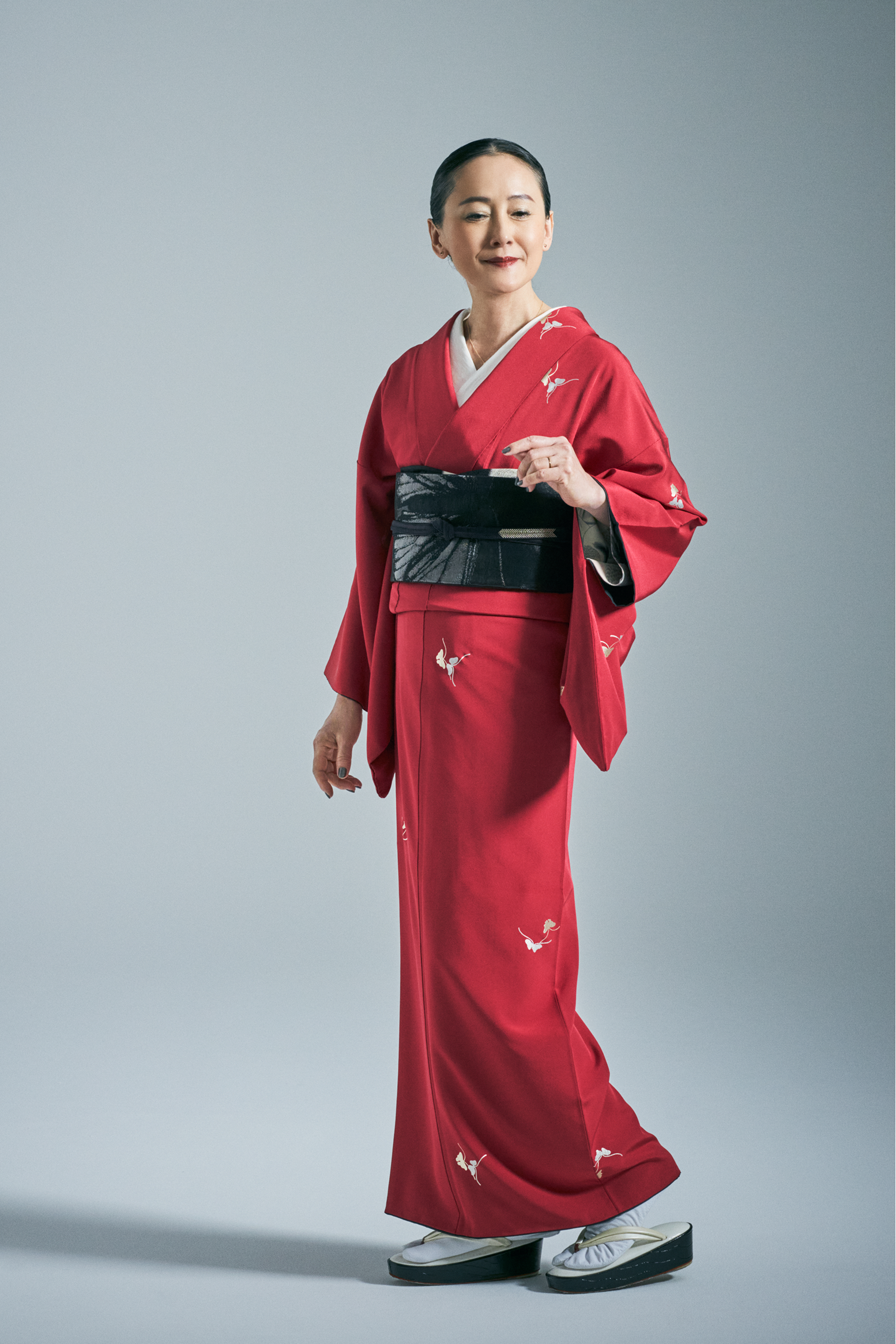 Small pattern Koetsu butterfly kimono