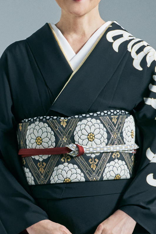 帯揚げ｜亀甲｜KAPUKI｜アンティーク復刻柄｜正絹