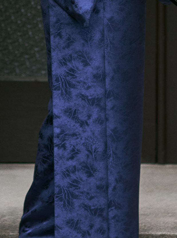 Sunbeams filtering through the foliage: Plain color | Pure silk | Sash (tailoring fee included)