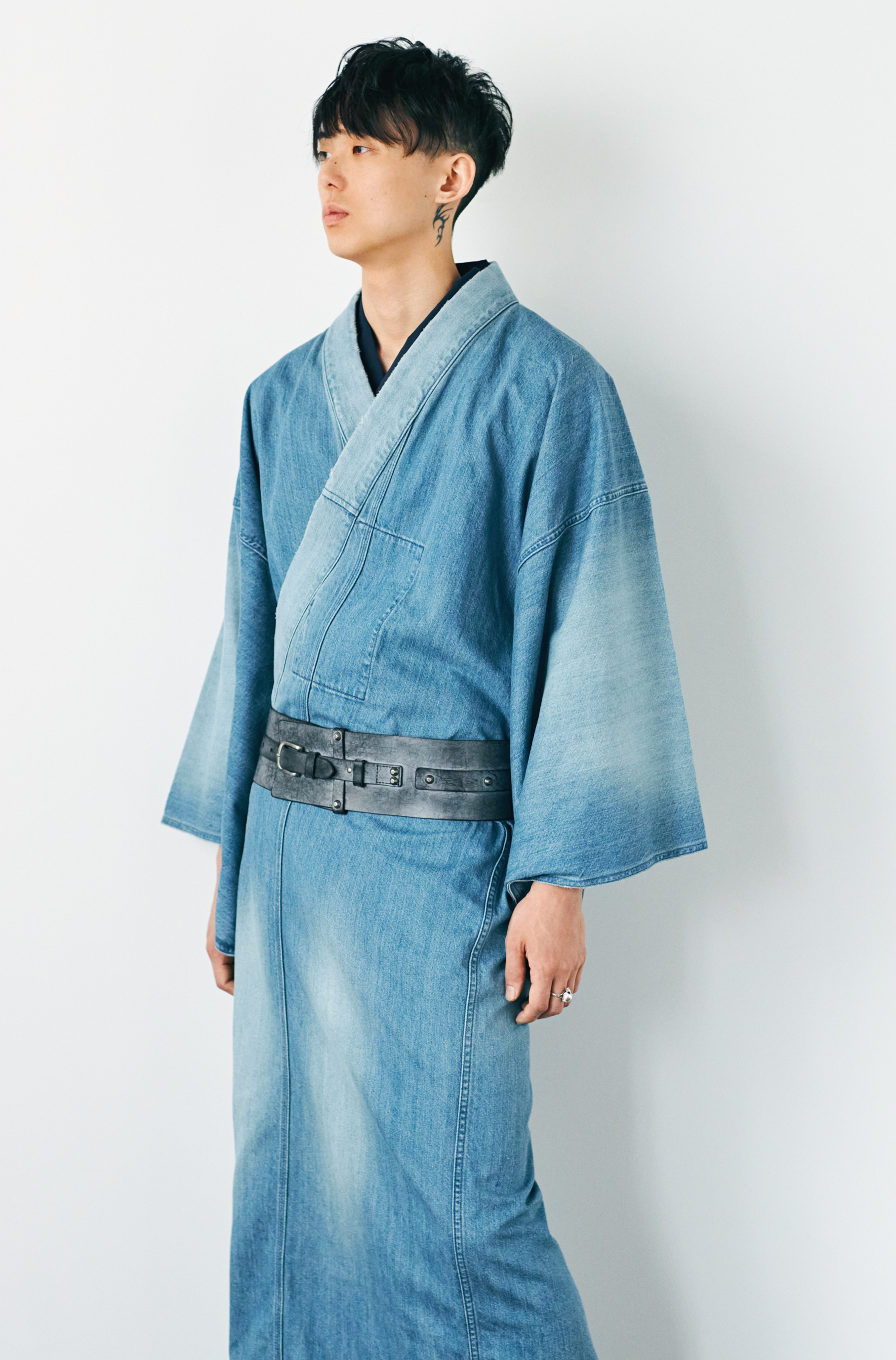 KAPUKI original denim kimono 2yr men's indigo