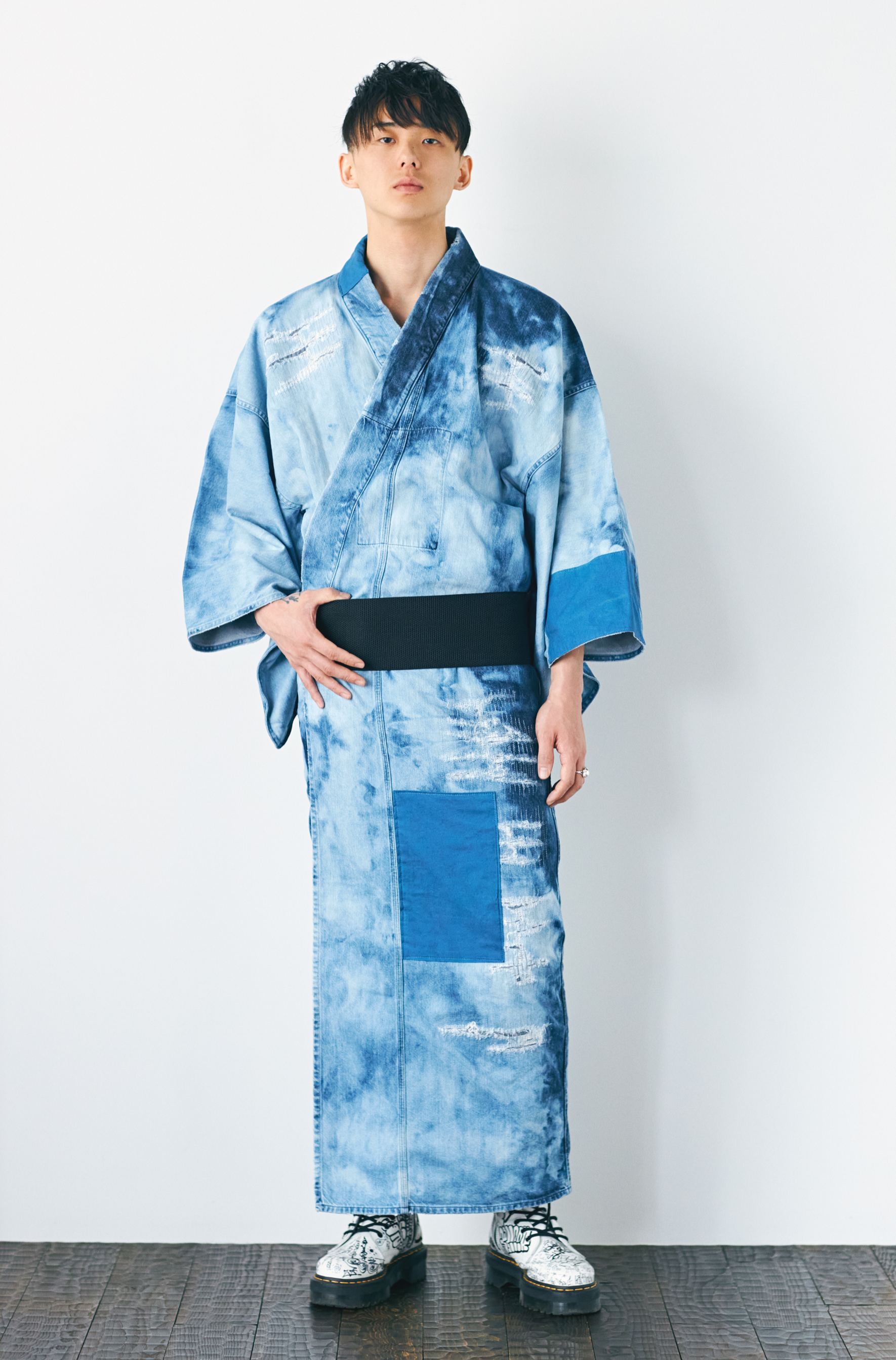 KAPUKI original denim kimono 10yr men's indigo