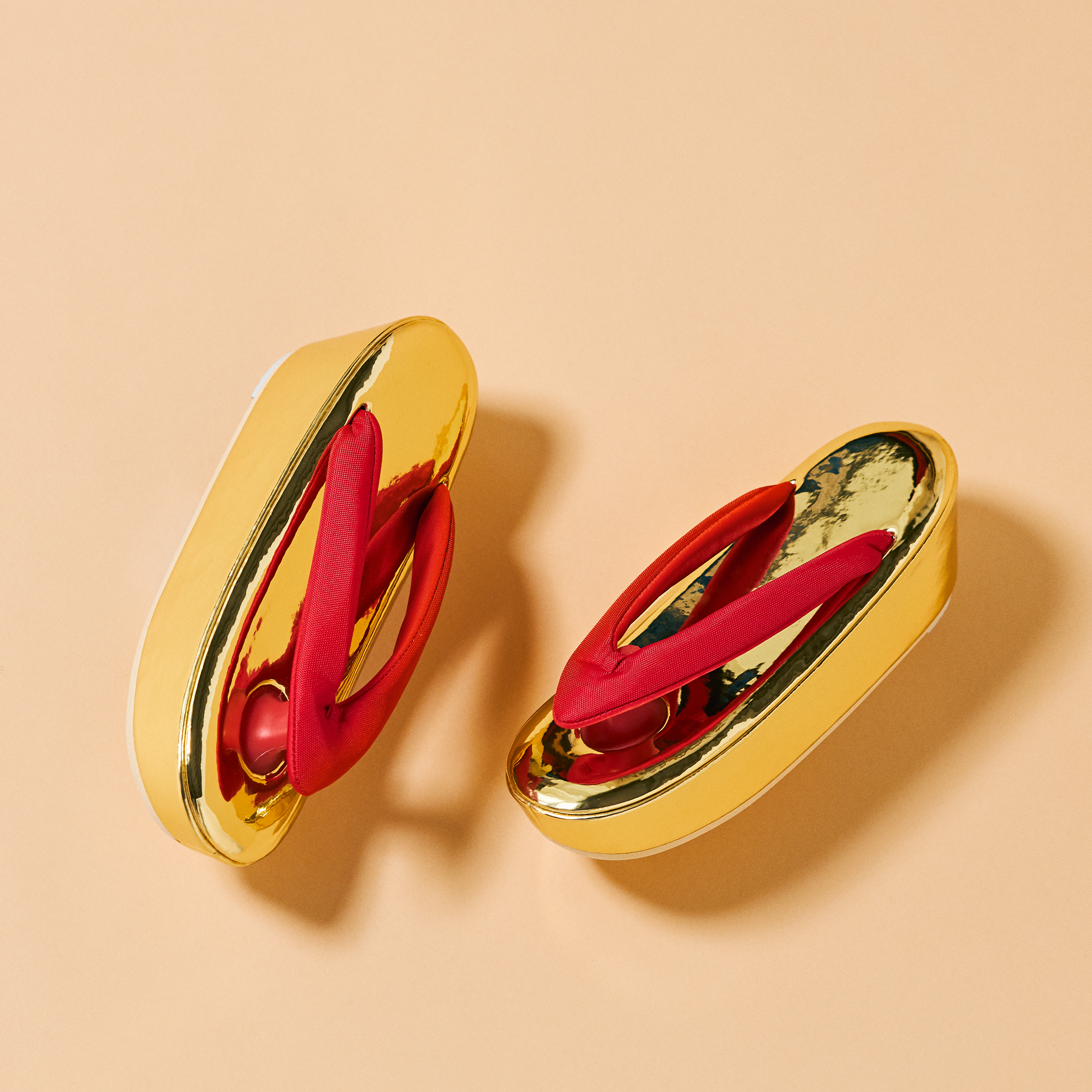 Gold x Red Enamel (KODORI): Sandals