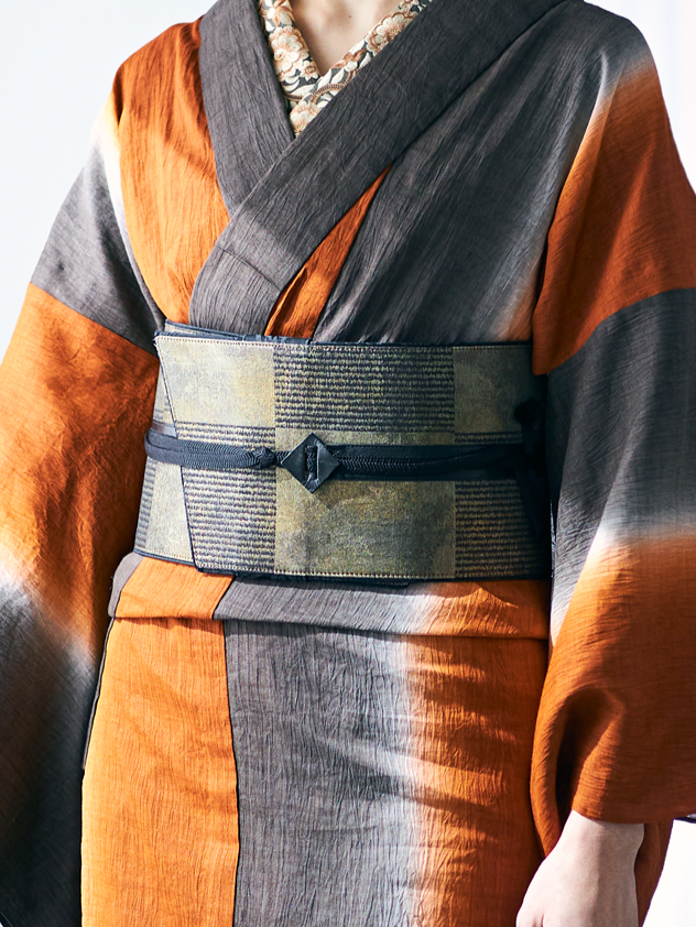 ［受注生産］帯ベルト｜金箔市松｜KAPUKI｜西陣織 ｜正絹