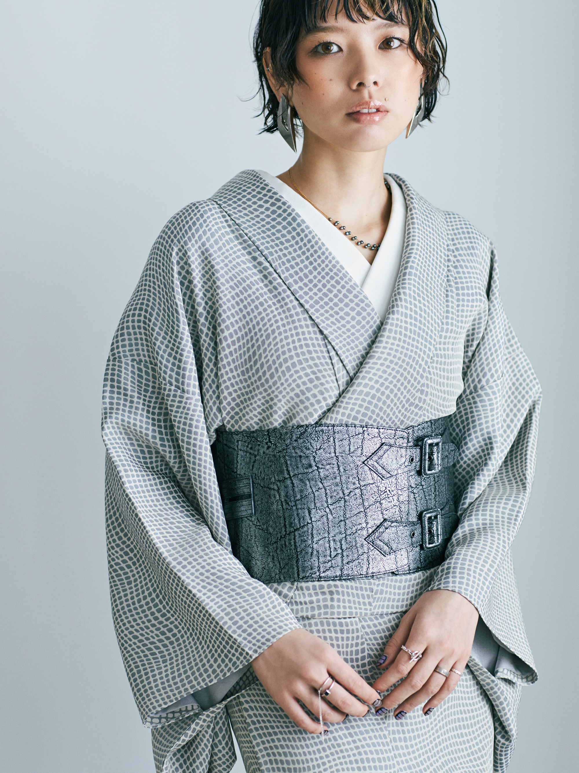 [Cloth] Crocodile-patterned kimono by Watamasa ala elle