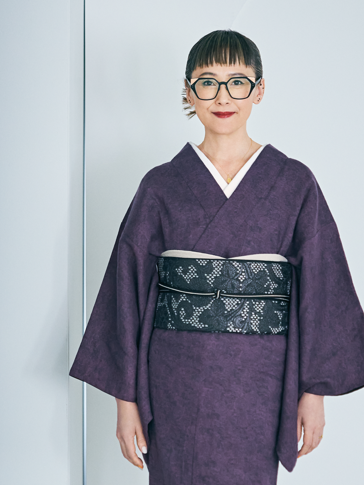 Fukuro obi "Sukui obi suminagashi" Genbei Kondaya: Pure silk | Japanese paper | Gold clay (sewing fee included)