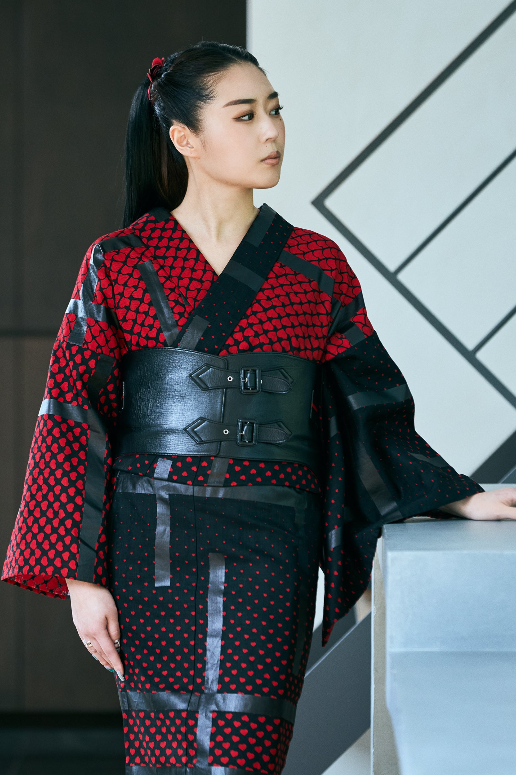 [Made to Order] Obi Belt | Black | KAPUKI | Leather