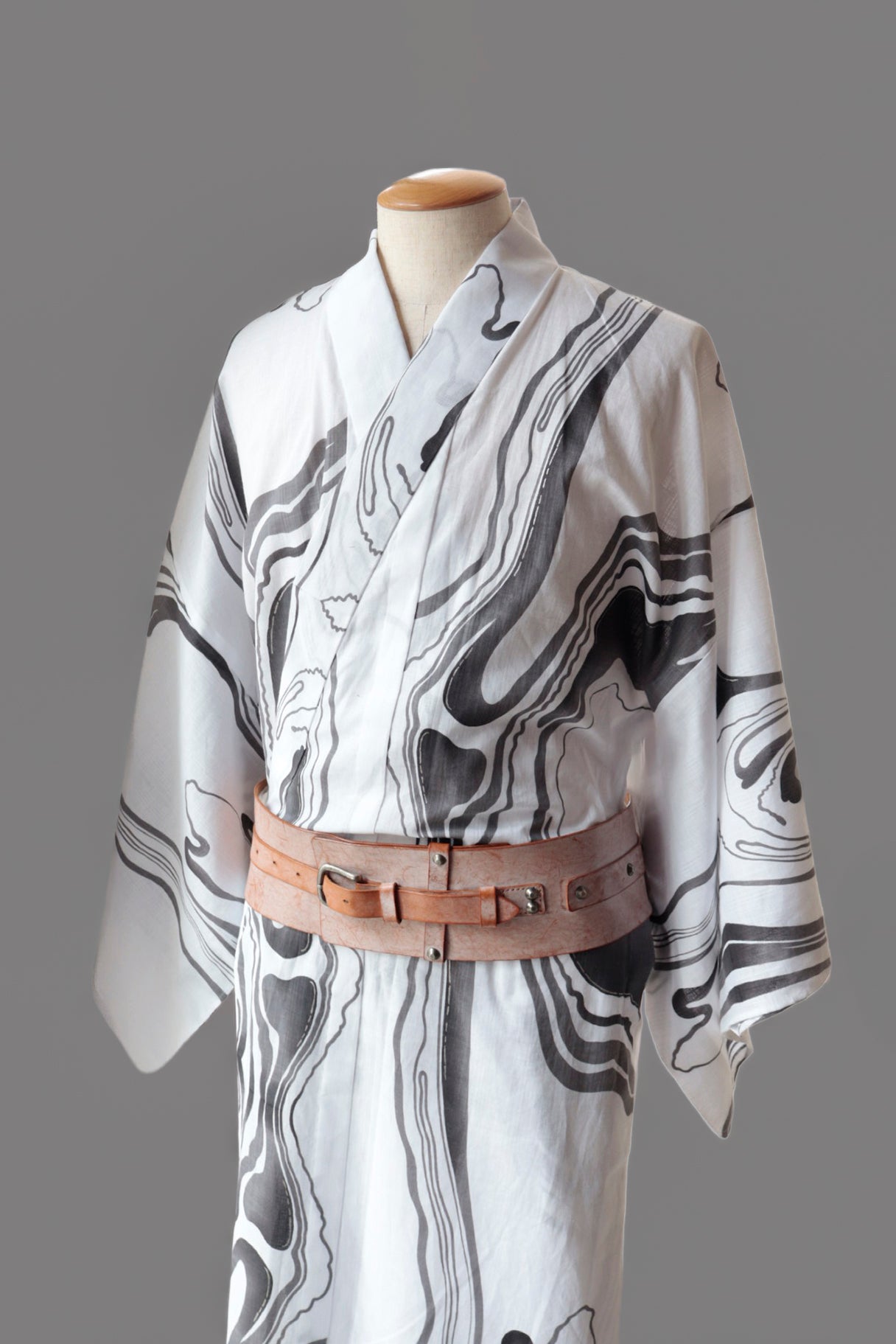 [Made to Order] Obi Belt | Natural Aged Leather | Men's | KAPUKI | *Available until sold out