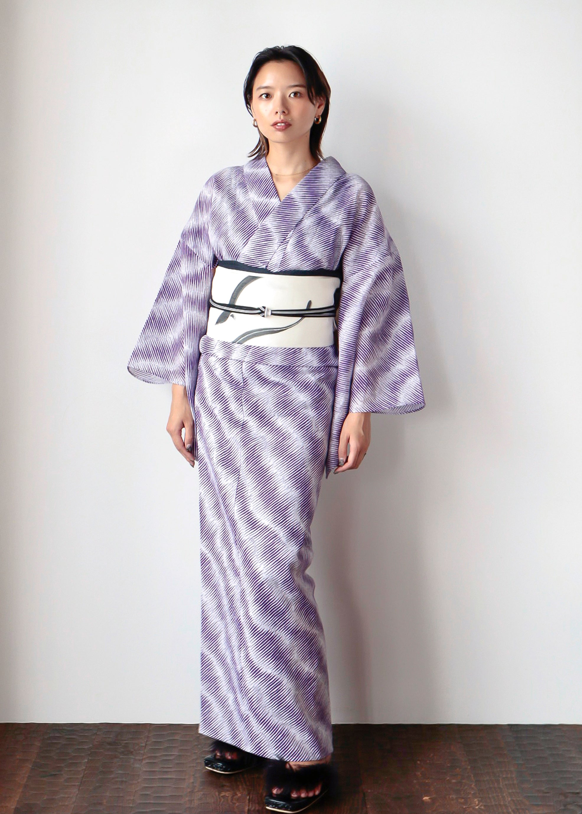 Yukata Sand Pattern Purple Nishioka Pencil