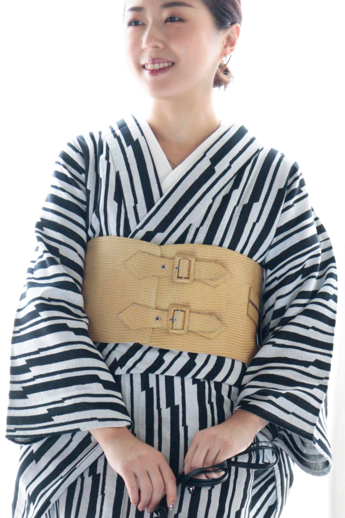 ［受注生産］帯ベルト｜リザード マスタード｜KAPUKI｜レザー