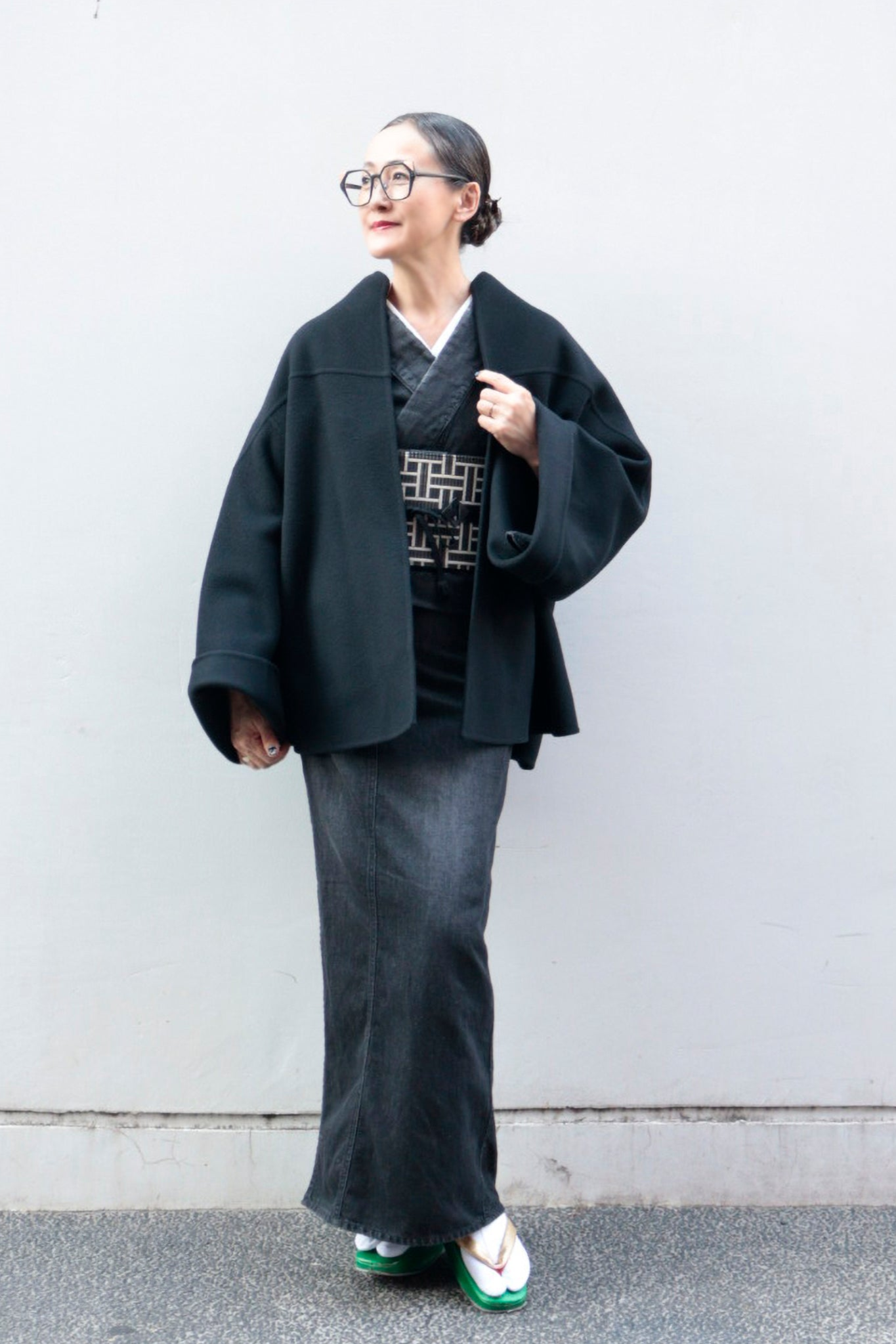 【受注生産】コート｜女優コート ANNA ブラック｜MIMA