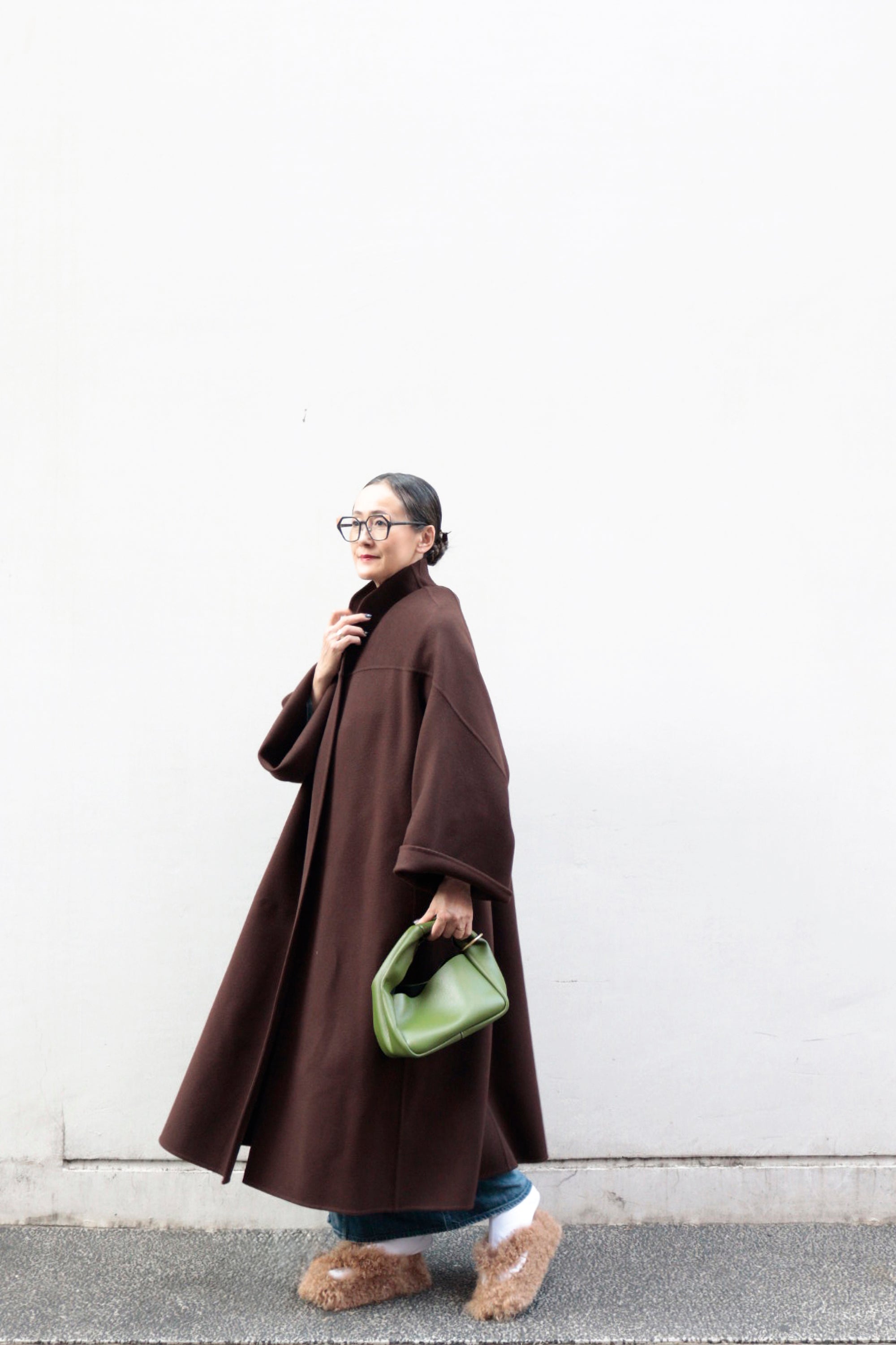 コート｜女優コート DENEUVE チョコレートブラウン｜MIMA