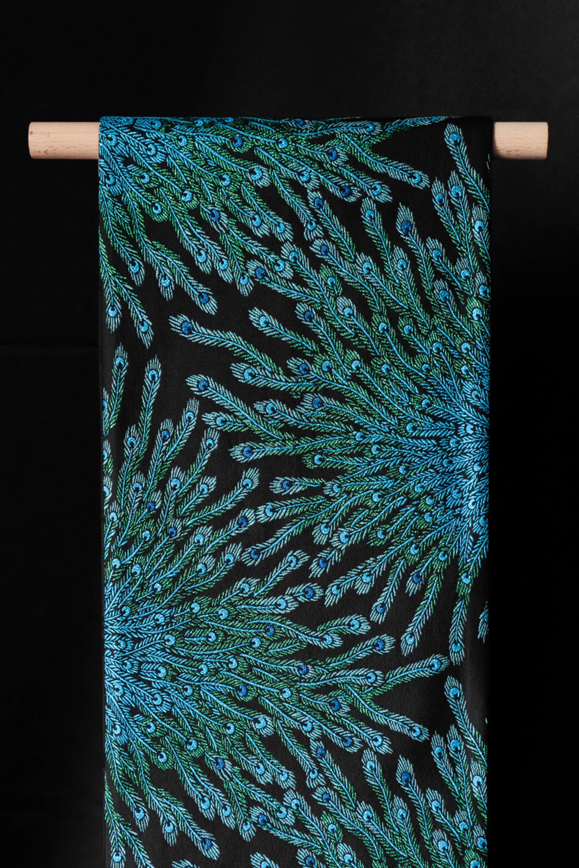 袋帯｜青孔雀｜KAPUKI｜西陣織｜セカンドハンド