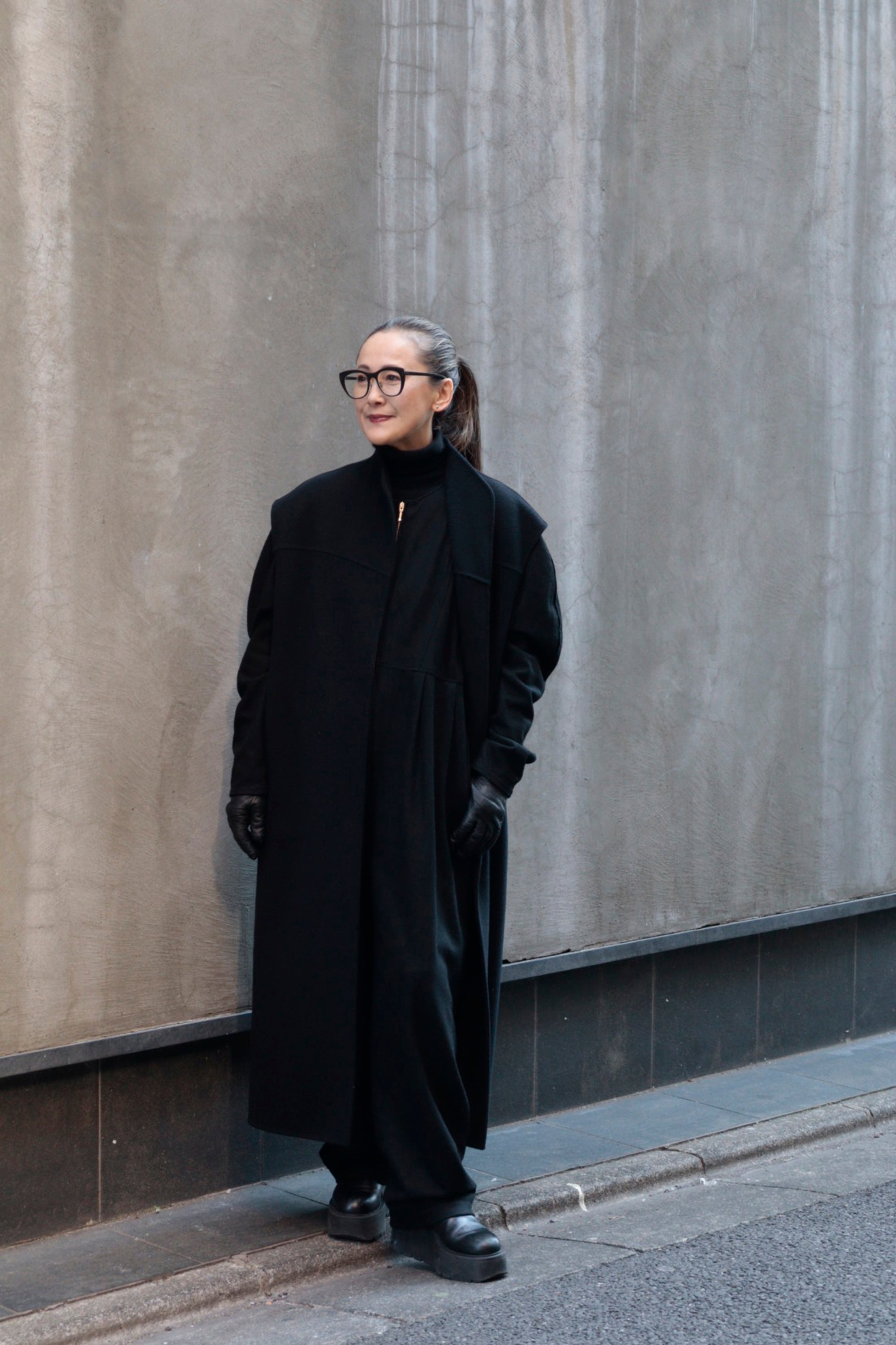 ジレ｜GILET DENEUVE｜ブラック｜MIMA