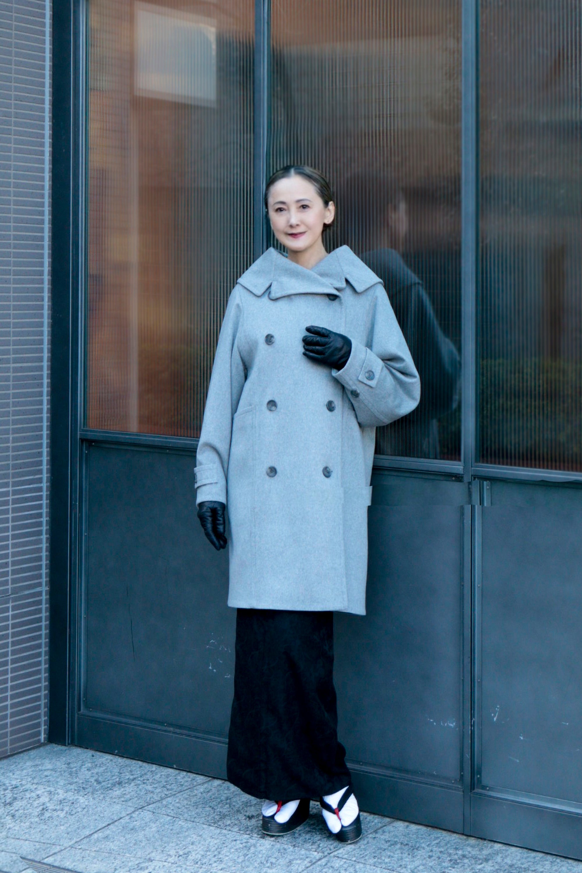 【受注生産】コート｜duo coat｜pale gray｜KOTOWA