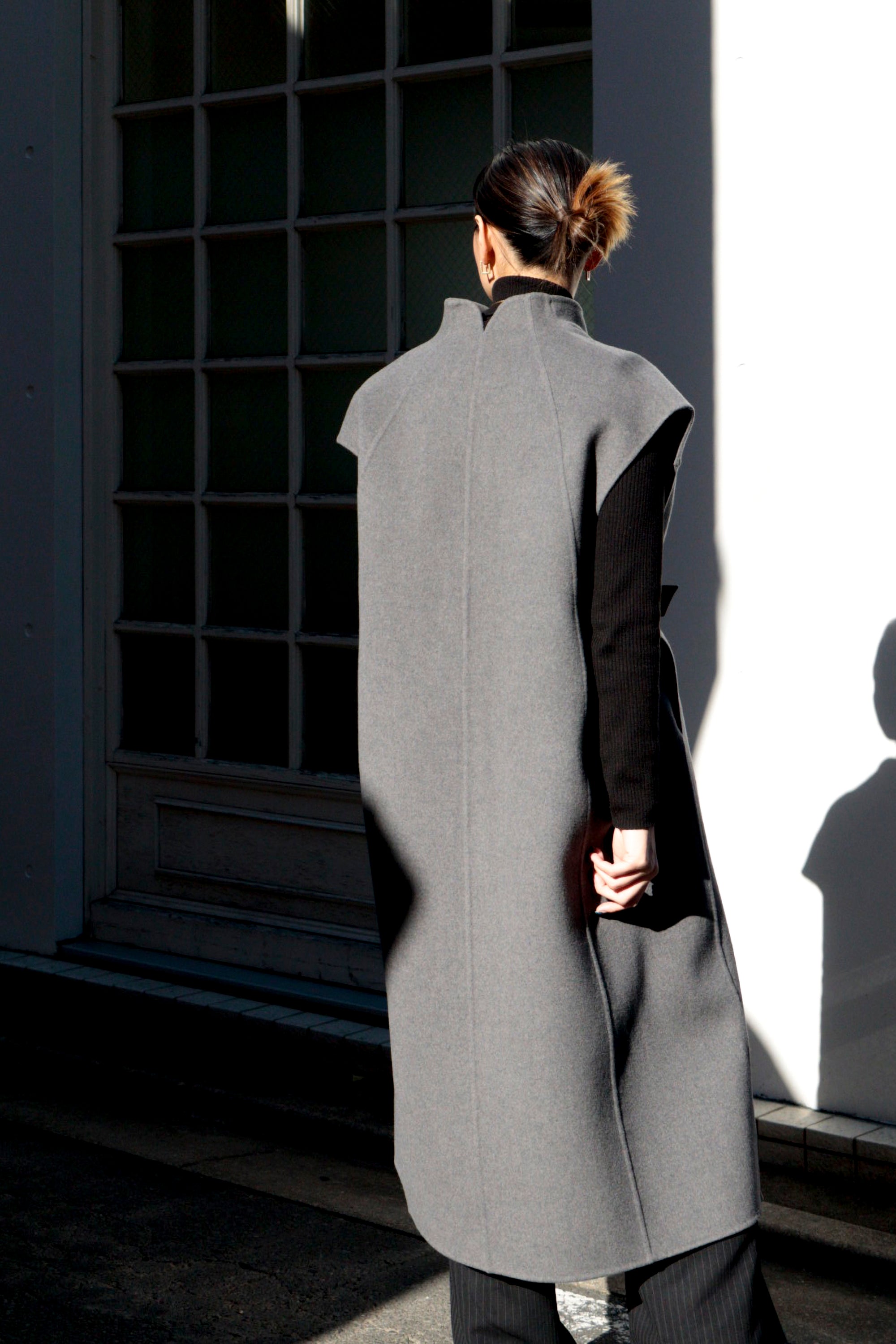 ジレ｜GILET DENEUVE｜グレー｜MIMA