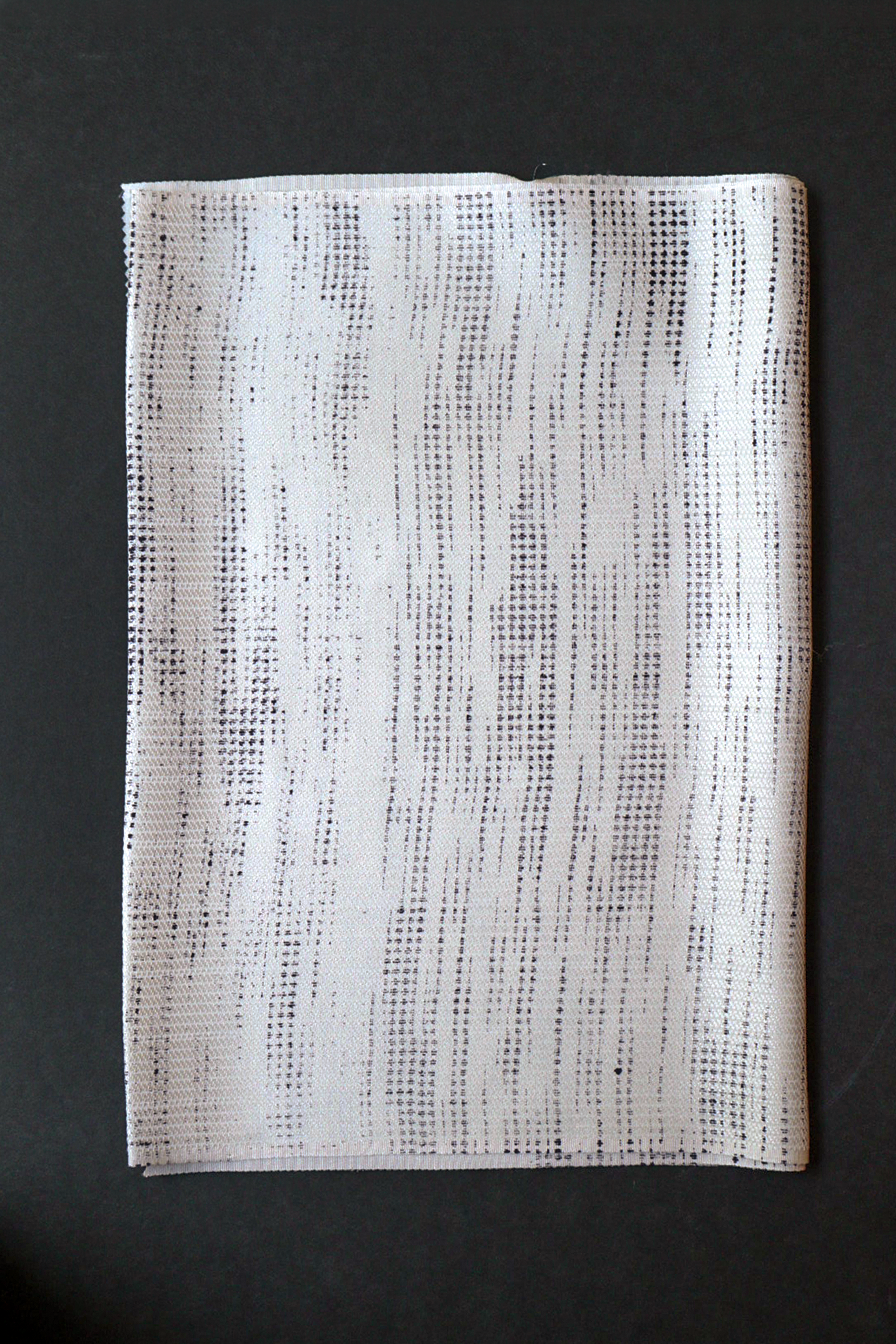 帯揚げ｜絣風 生成り×紫｜和小物さくら｜正絹