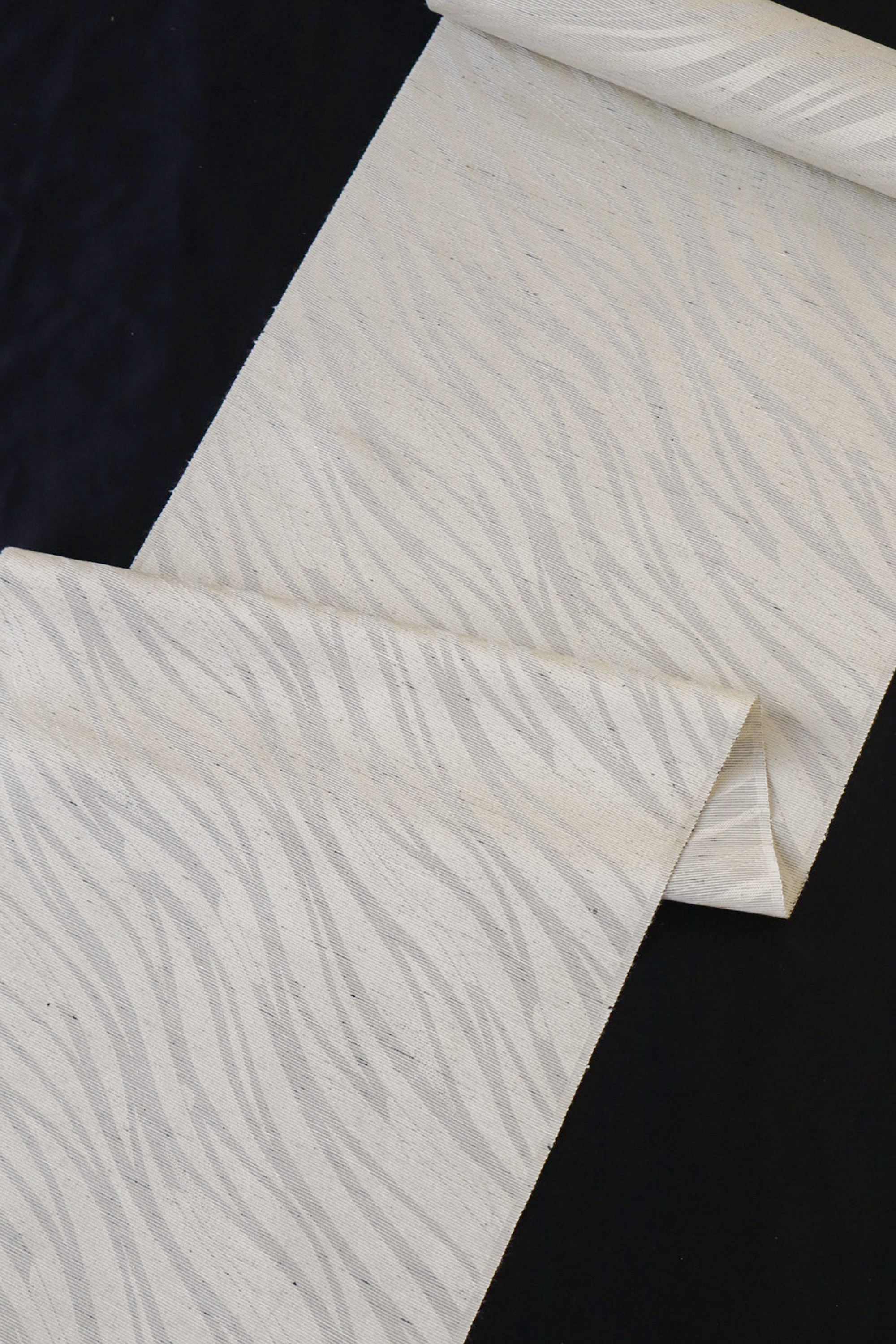 着物｜洗えるお召｜ala elle ジャングル サンドベージュ｜ワタマサ｜綾紬｜正絹