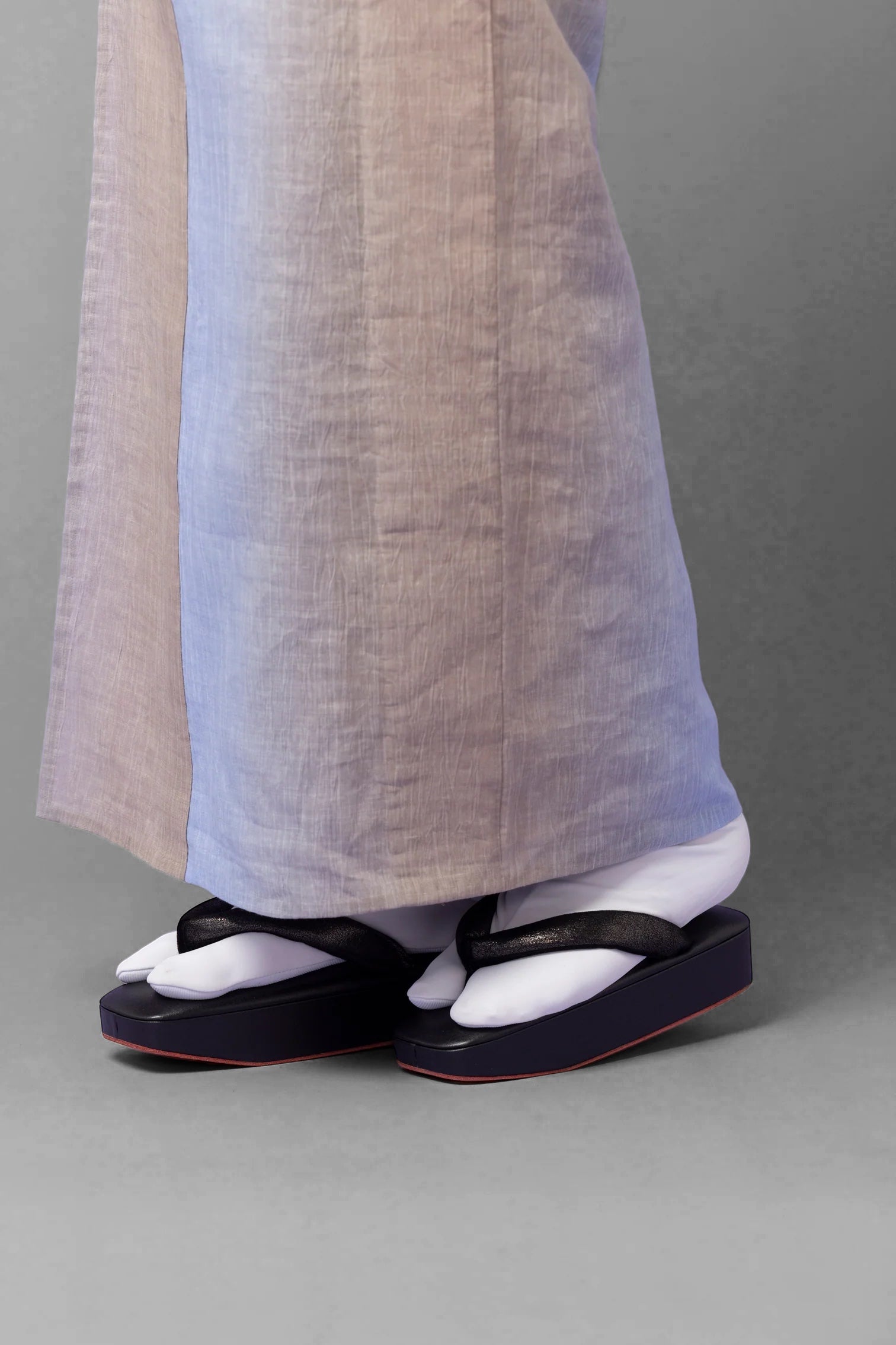 Gradation Omijiji beige light blue (SLADKY): Single garment | Linen | Cotton