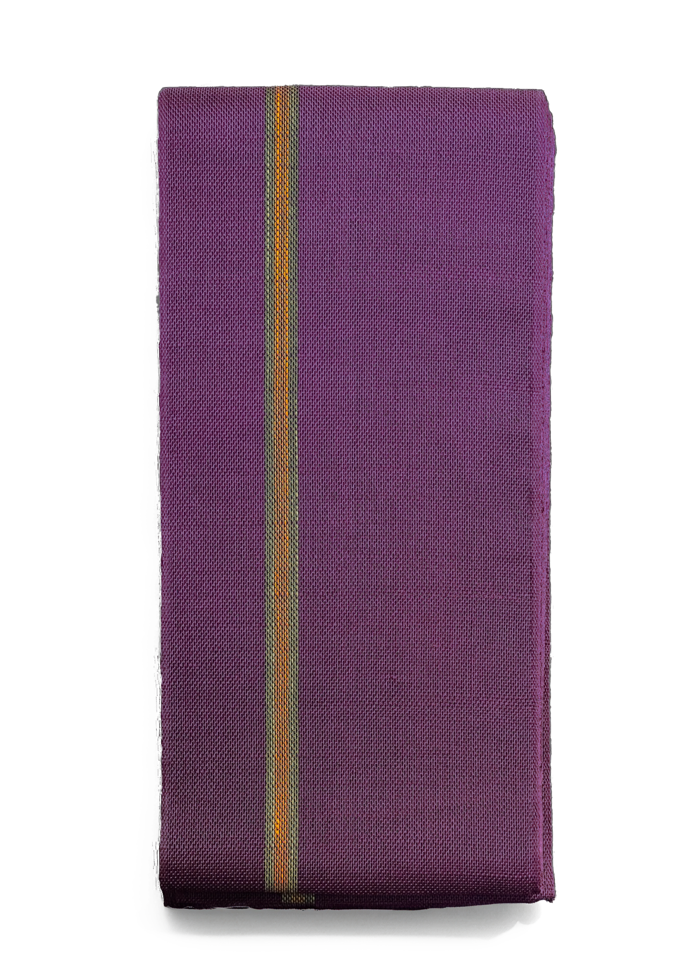 七野  紫（雁和） ：半巾帯 ｜西陣織｜本麻