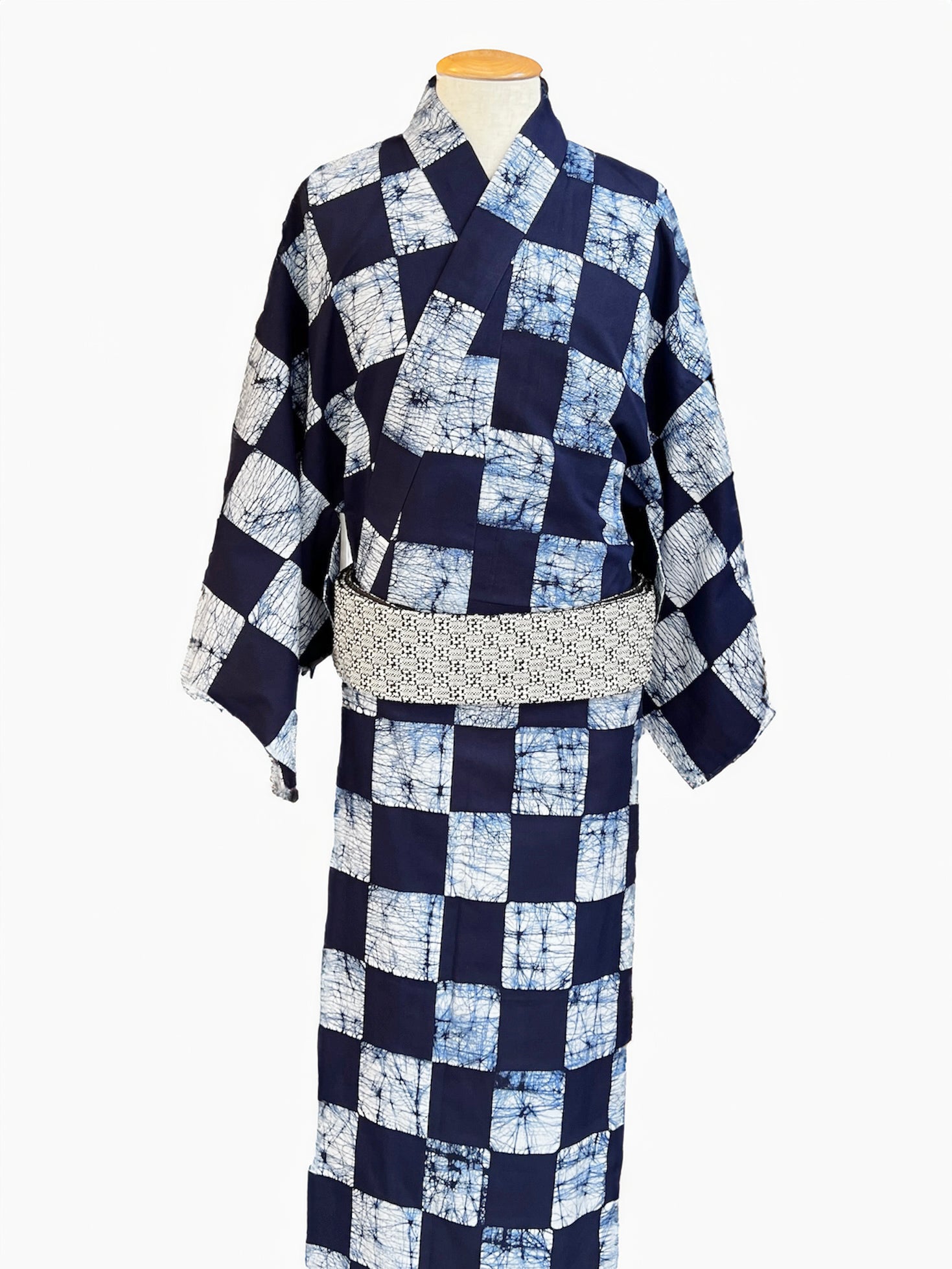 Yukata, Shikusen, checkered pattern